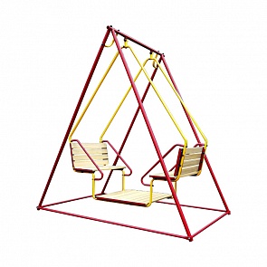 Качели Лидер 2-03 красно/жёлтые (Лидер, Лидер 2-03)